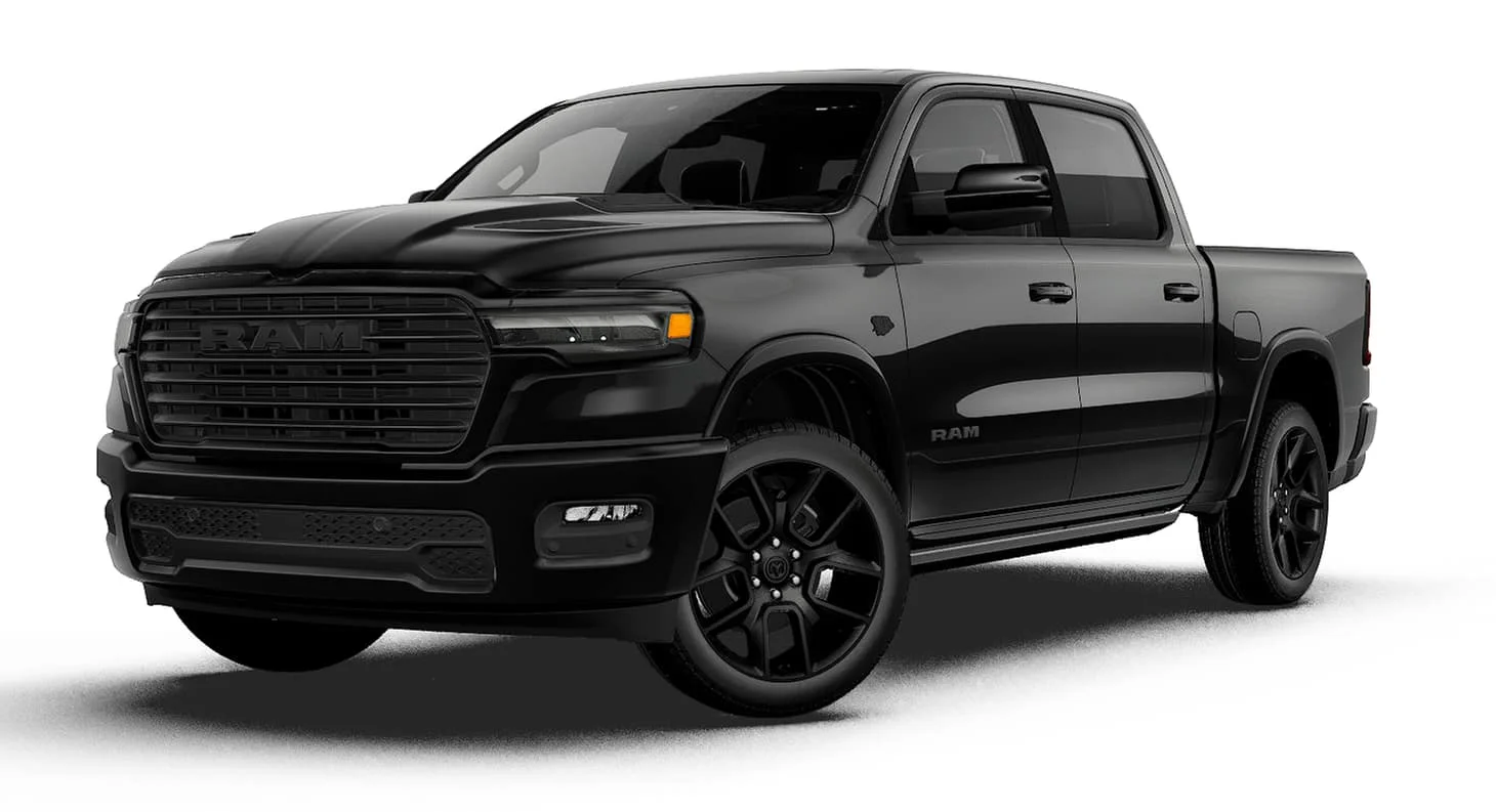 New 2027 Diamond Black Crystal Pearl-Coat Exterior Paint RAM LARAMIE image 27