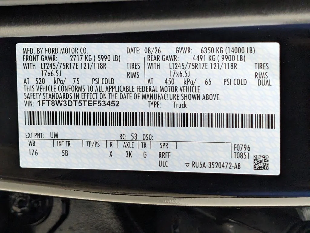 New 2026 Agate Black Metallic Ford F-350® Lariat® image 34