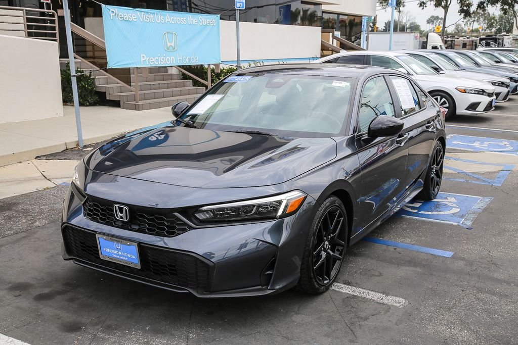 Certified Used 2025 Meteorite Gray Metallic Honda 4D SPORT image 3