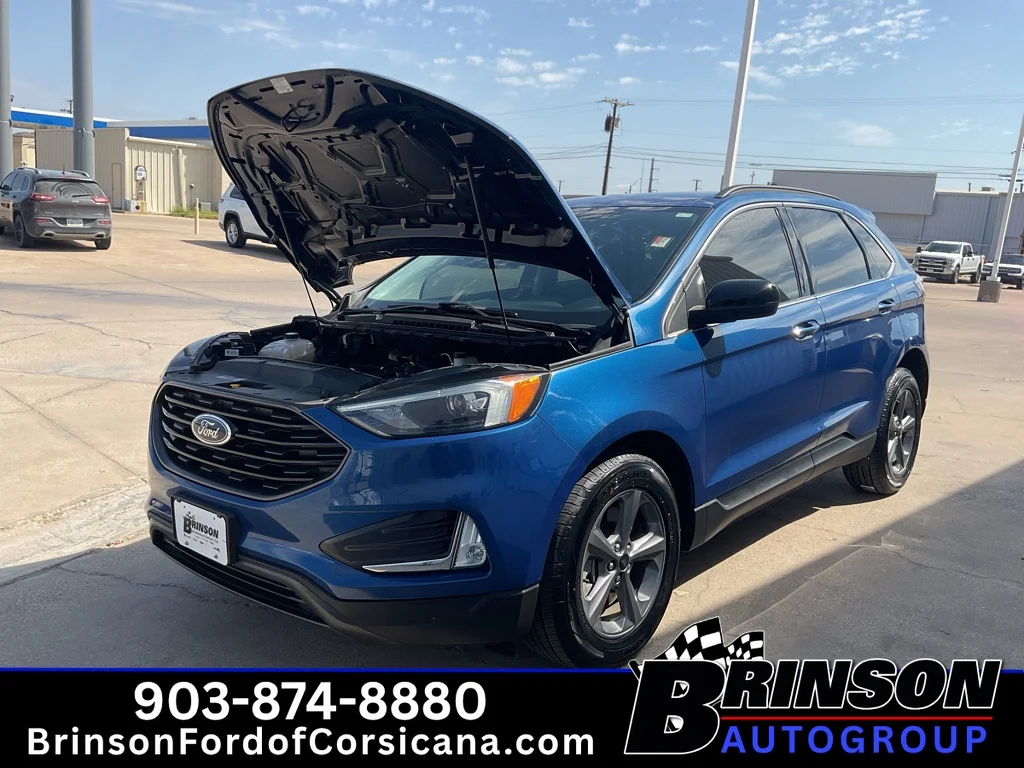 Used 2022 Atlas Blue Metallic Ford SEL image 14