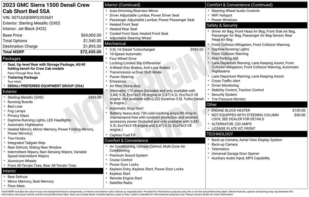 2023 GMC Sierra 4WD Crew Cab Short Box Denali's photo