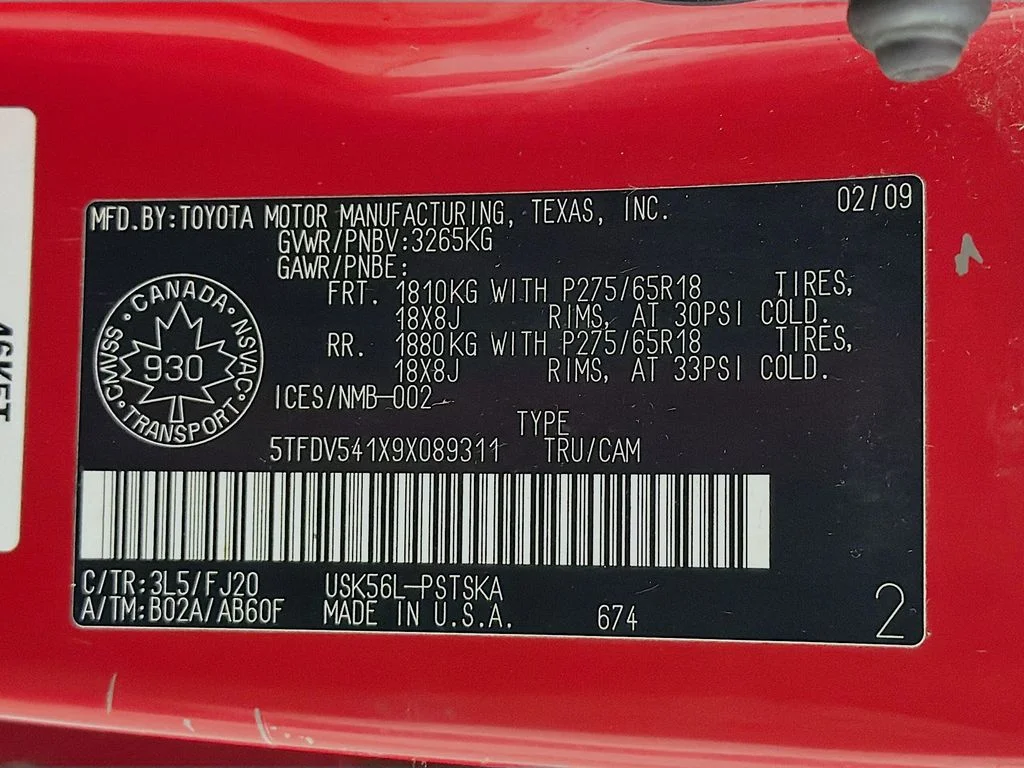 Used 2009 Red Toyota SR5 image 29
