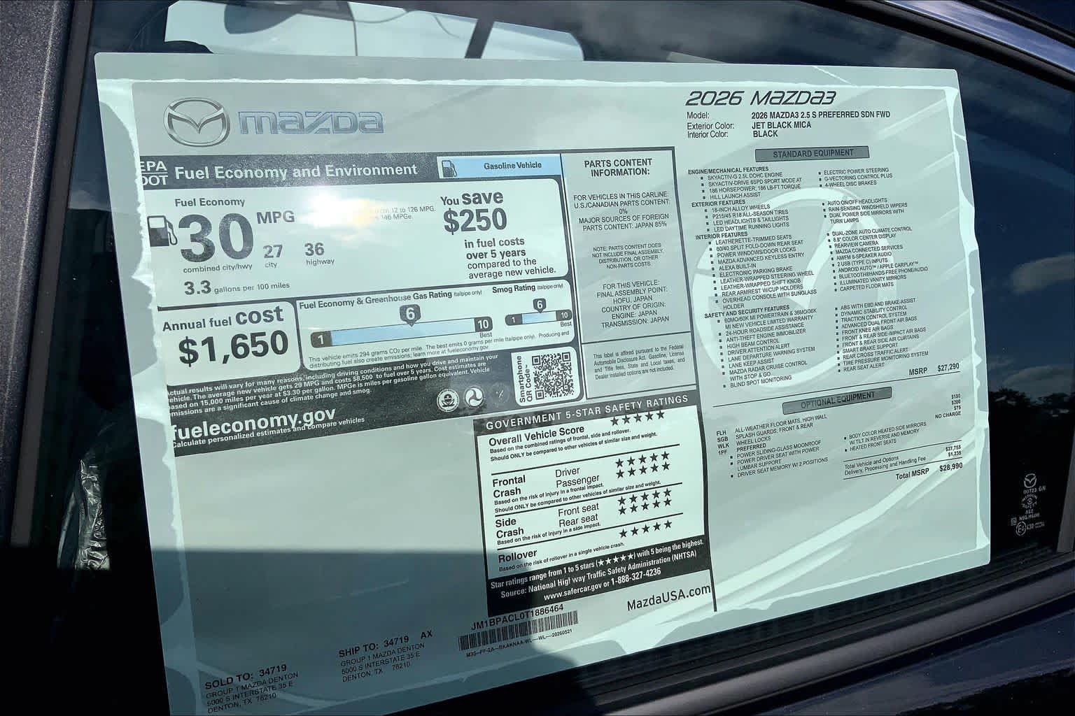 New 2026 Jet Black Mica Mazda 2.5 S Preferred image 21