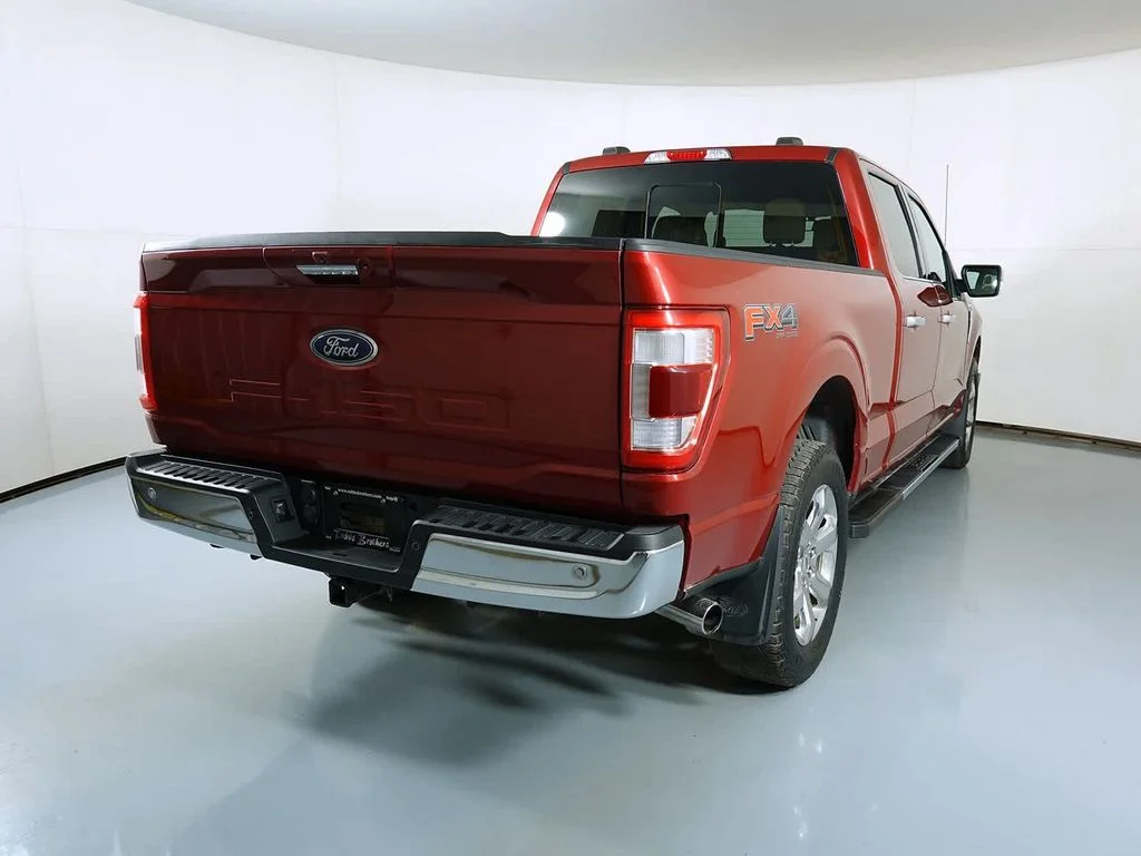 Certified Used 2021 Red Ford Lariat image 3