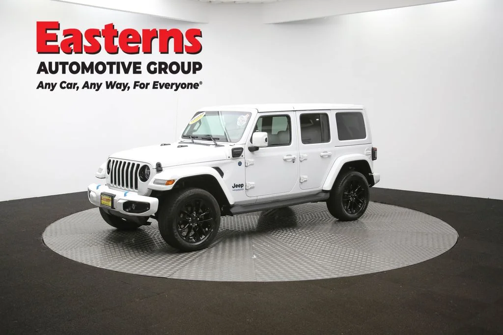 Used 2021 White Jeep Unlimited Sahara High Altitude 4xe image 57