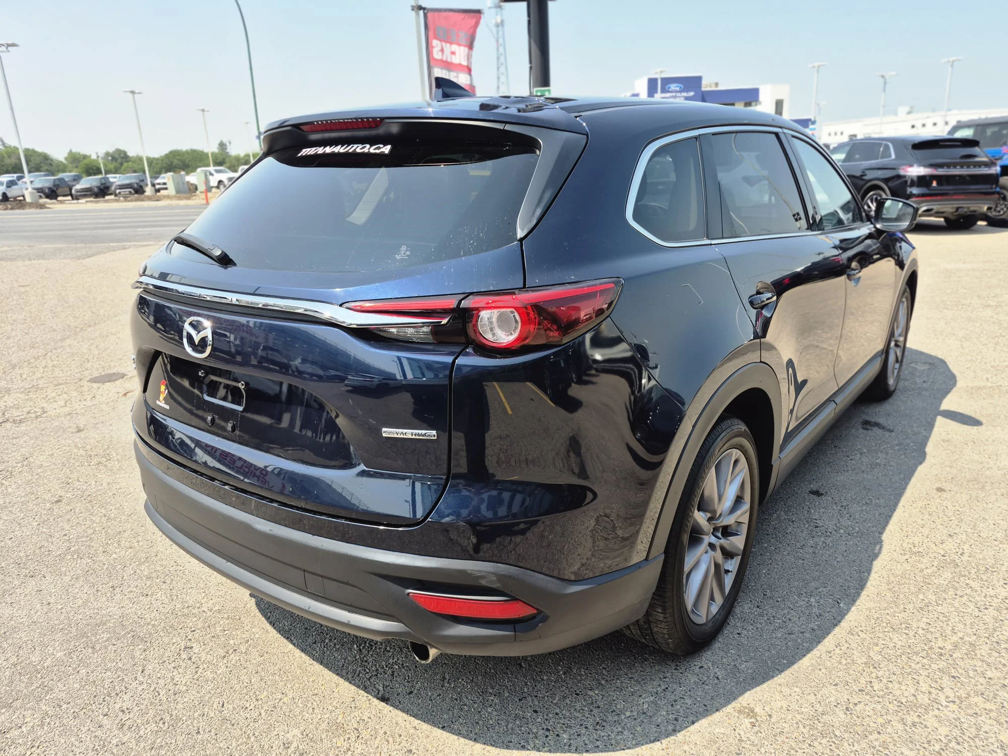 Certified Used 2023 Deep Crystal Blue Mica Mazda GS-L AWD*7 Pass | Adaptive Cruise | Htd Leather | Sunroof | Htd Wheel | Lane Keep Assist | Park Asst image 14