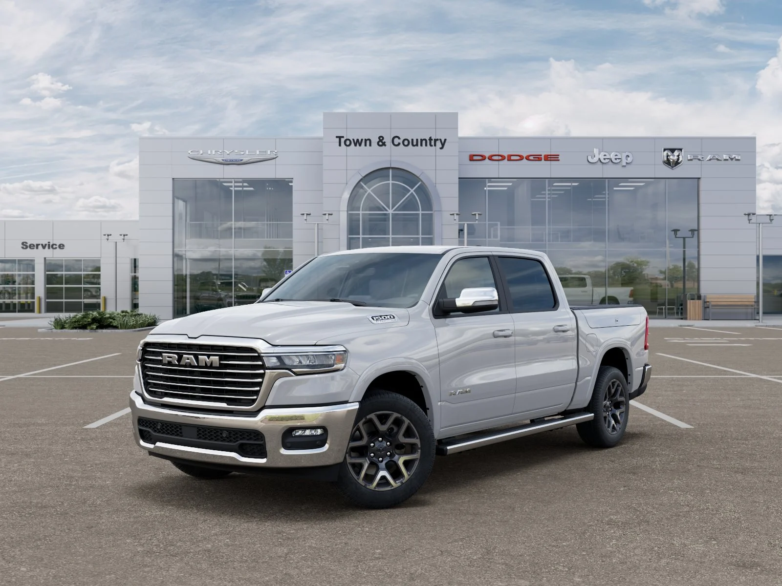 New 2026 Bright White Clear-Coat Exterior Paint RAM Laramie image 27