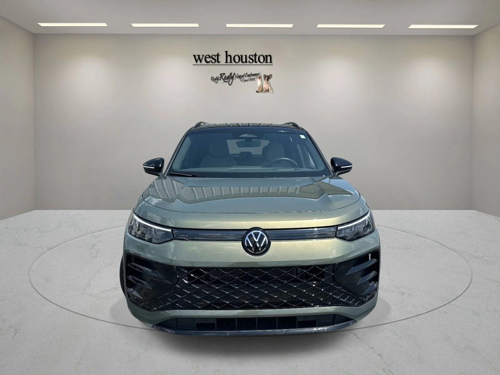 Used 2026 Avocado Green w/Deep Black Roof Volkswagen SE R-Line Black FWD image 2