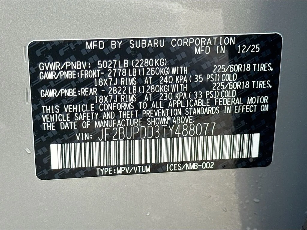 New 2026 Beige Subaru Limited image 42