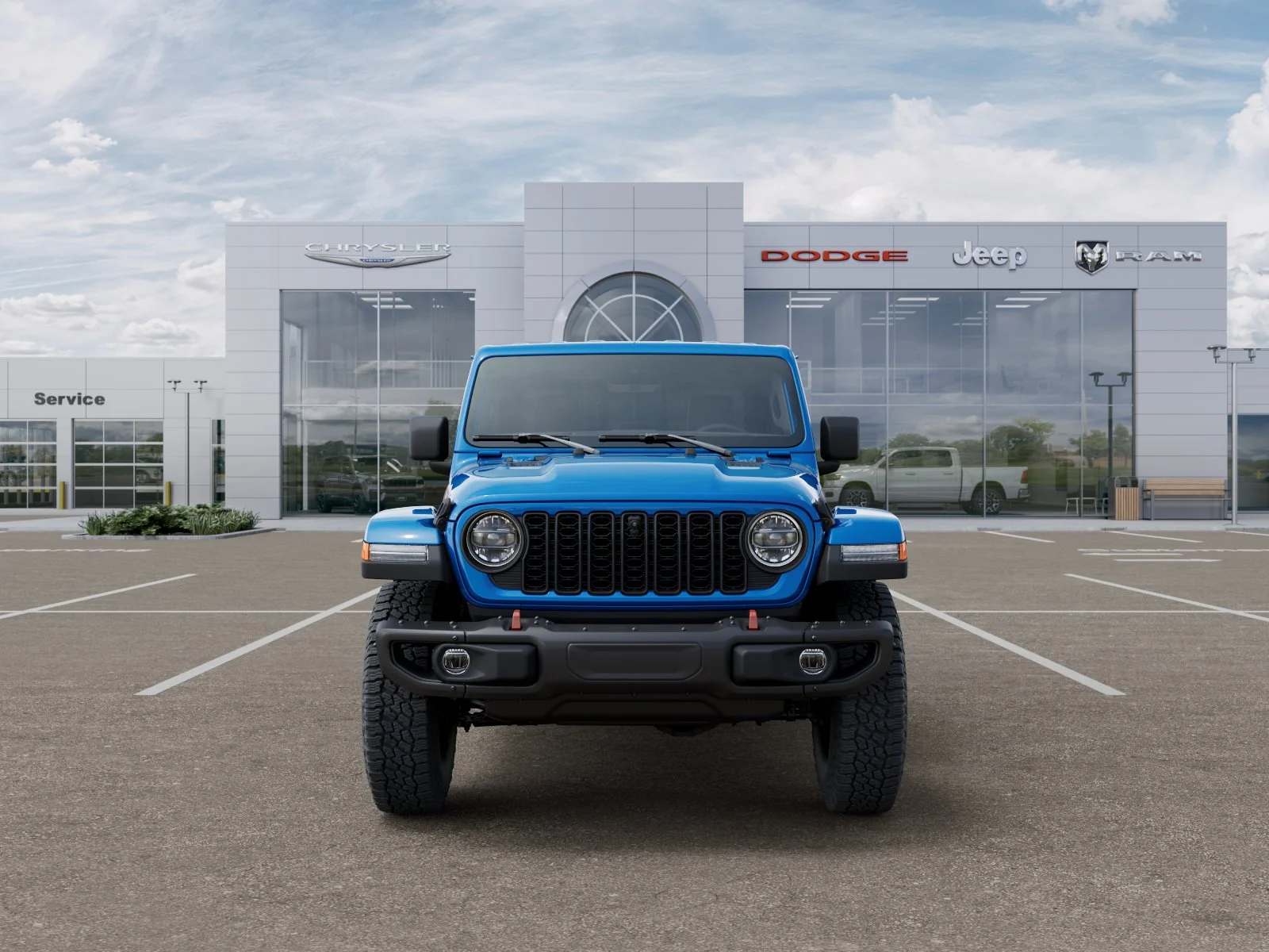 New 2026 Hydro Blue Pearl-Coat Exterior Paint Jeep Rubicon X image 6