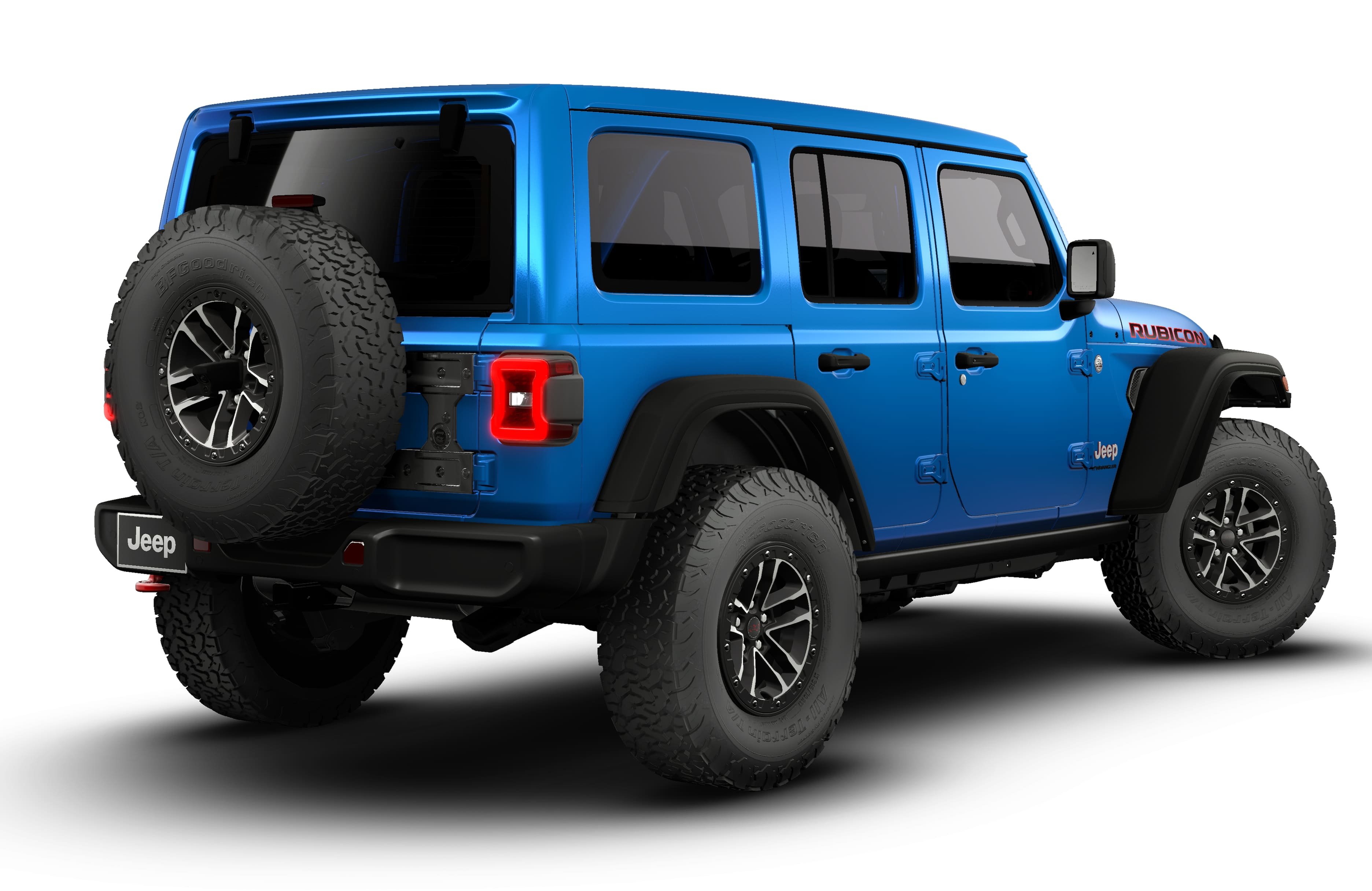 New 2026 Hydro Blue Pearl-Coat Exterior Paint Jeep Rubicon image 14
