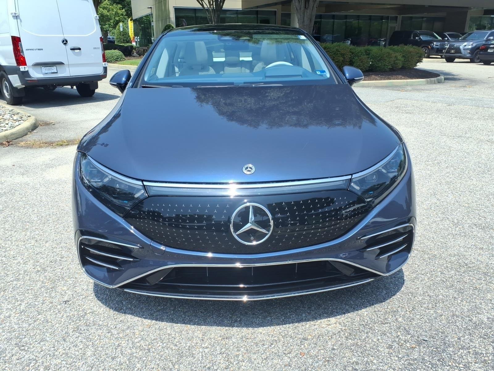 Used 2023 Twilight Blue Metallic Mercedes-Benz EQS 580 image 2