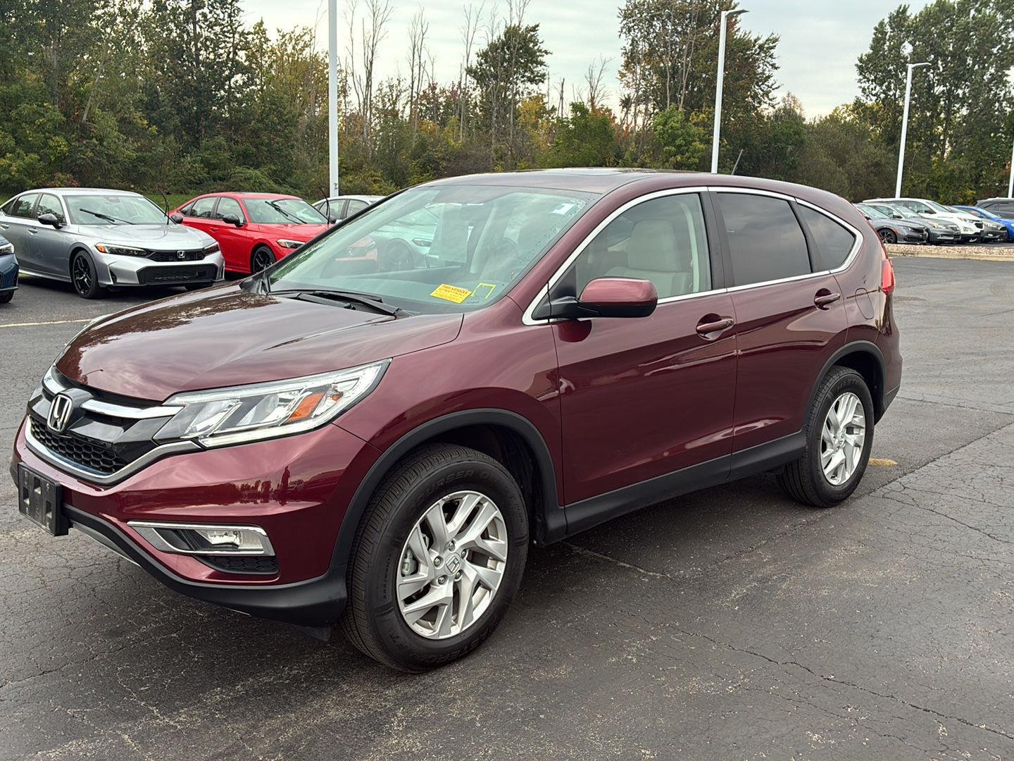 Used 2016 Basque Red Pearl II Honda EX image 18