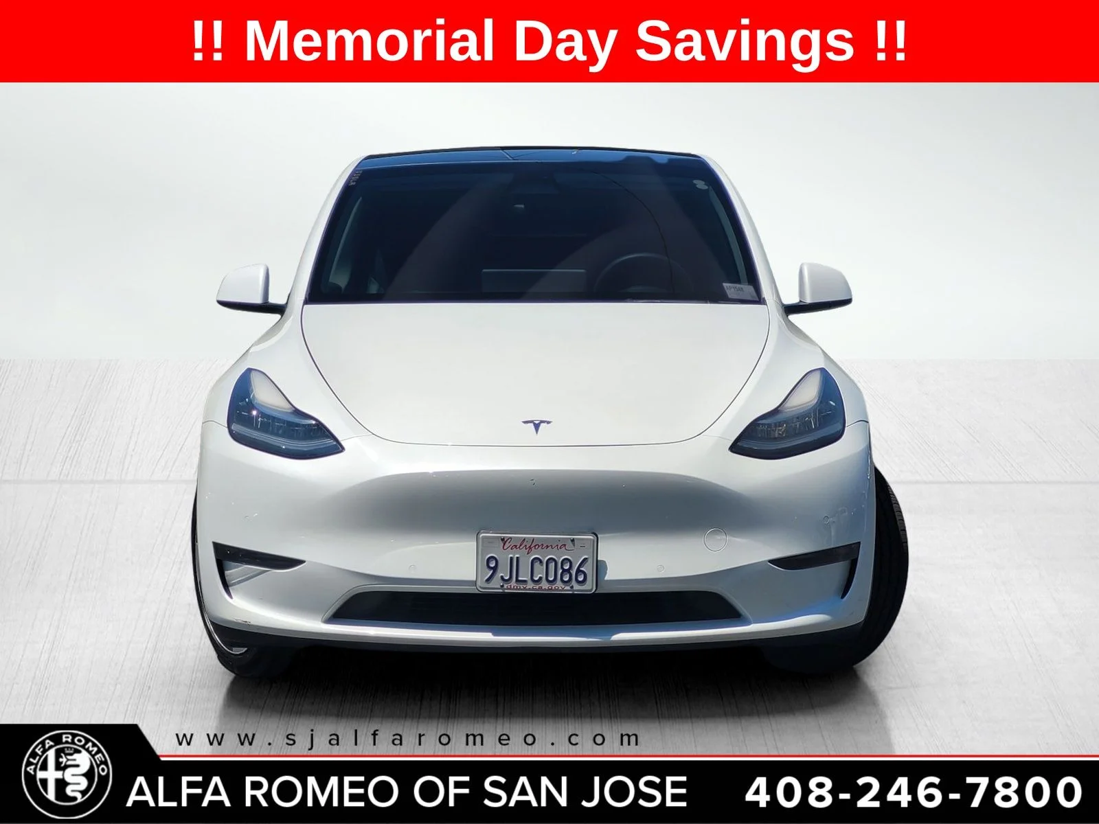 Used 2022 Tesla Model Y Long Range with VIN 7SAYGDEE9NA021688 for sale in San Jose, CA