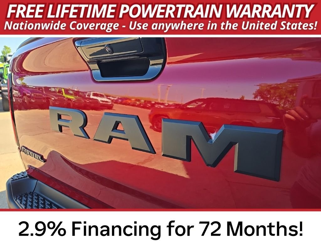 New 2026 Molten Red Pearl-Coat Exterior Paint RAM Rebel image 25