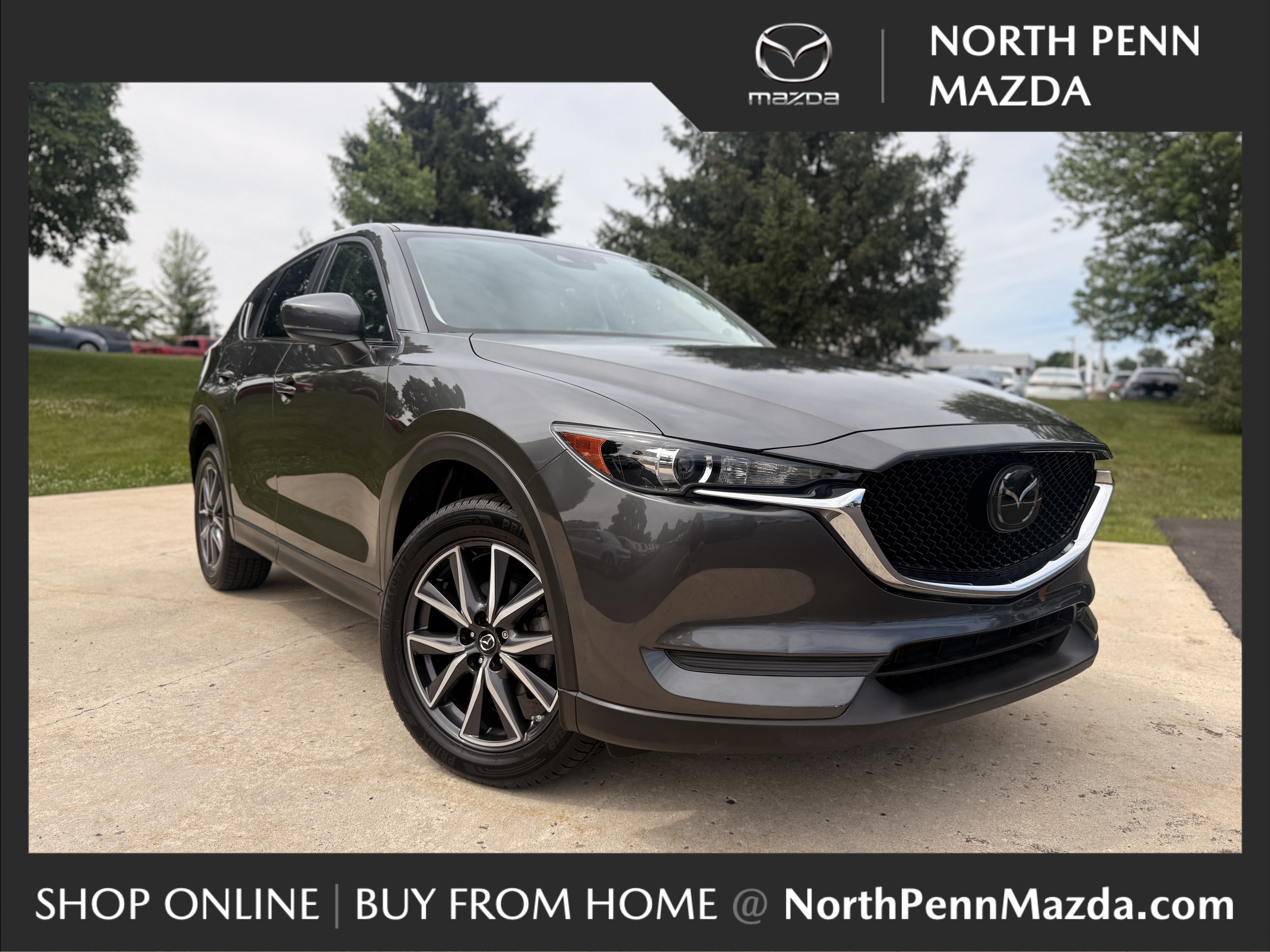 Used 2018 Machine Gray Metallic Mazda Touring image 1
