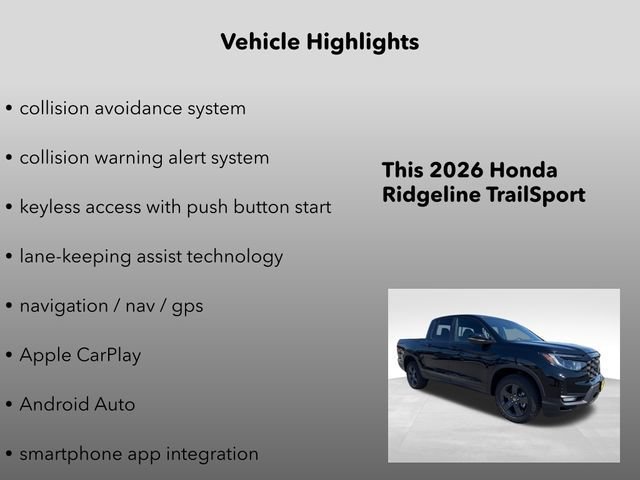 New 2026 Crystal Black Pearl Honda TrailSport image 10