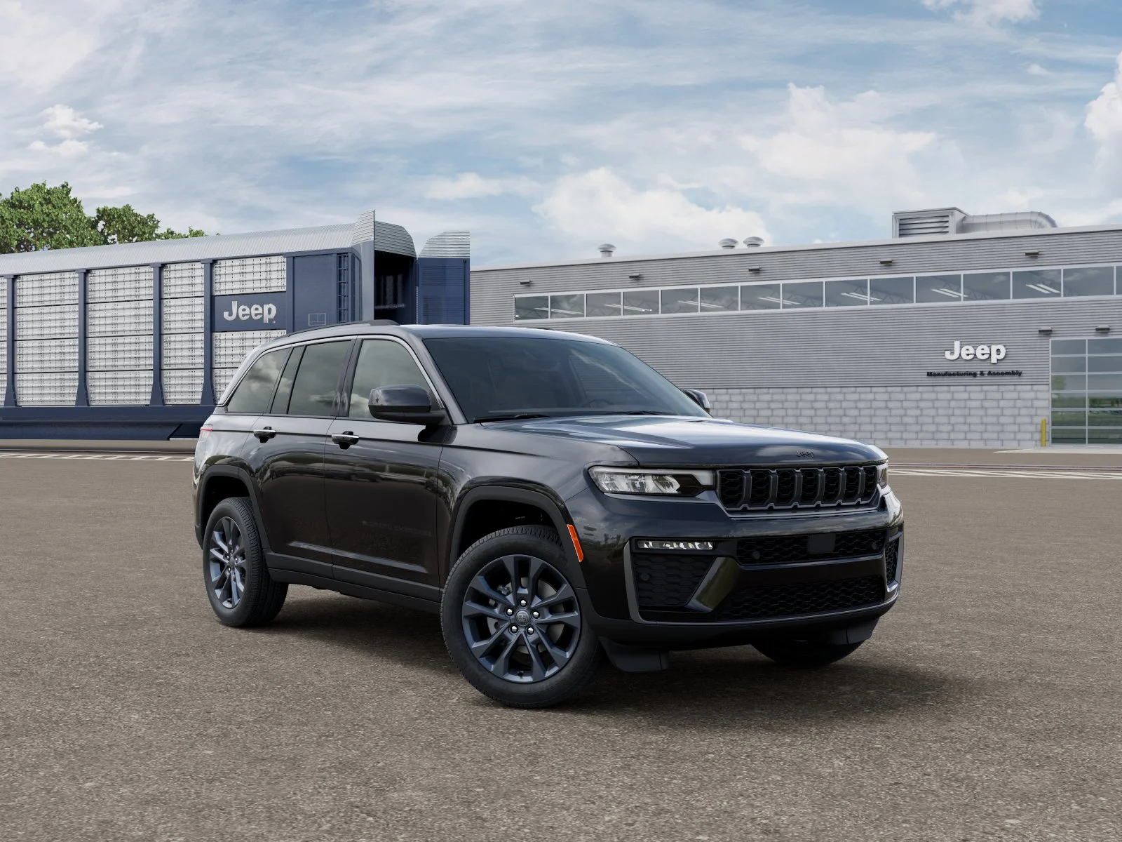 New 2026 Diamond Black Crystal Pearl-Coat Exterior Paint Jeep 85th Anniversary Edition image 4