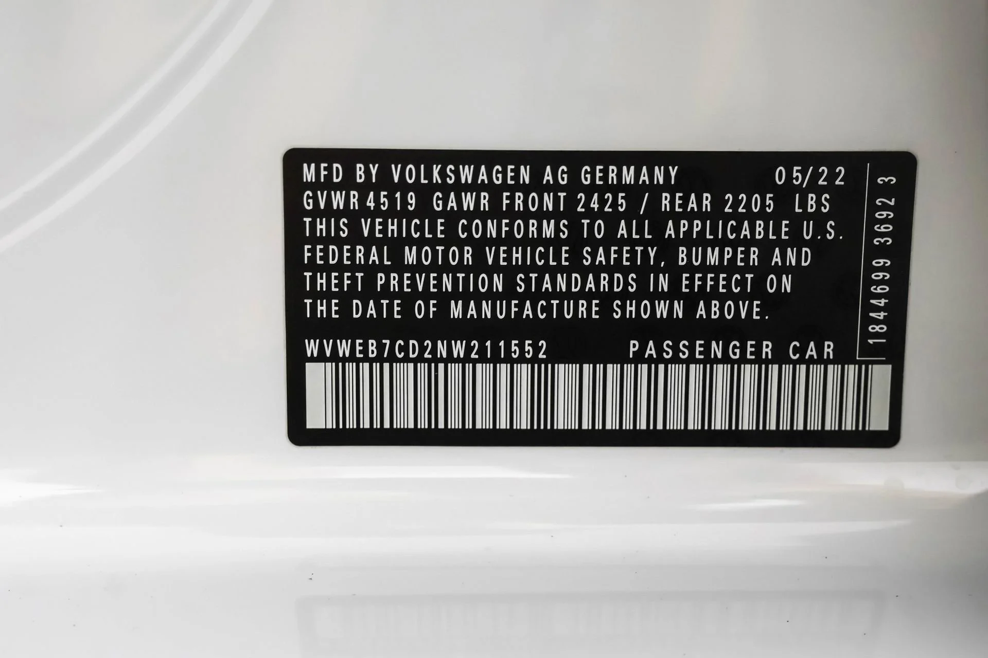 Used 2022 White Volkswagen NA image 50