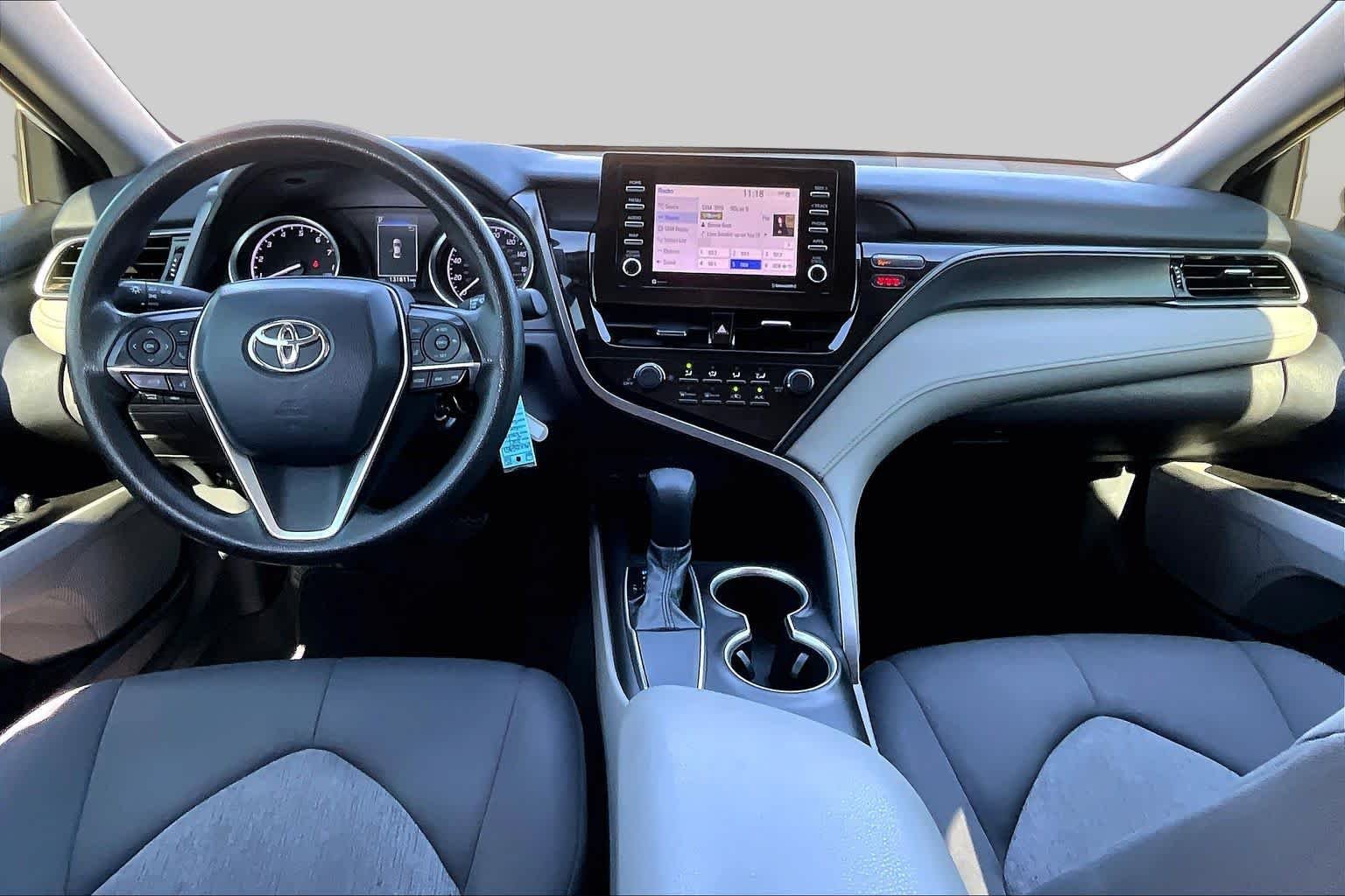 Used 2021 Super White Toyota LE image 16