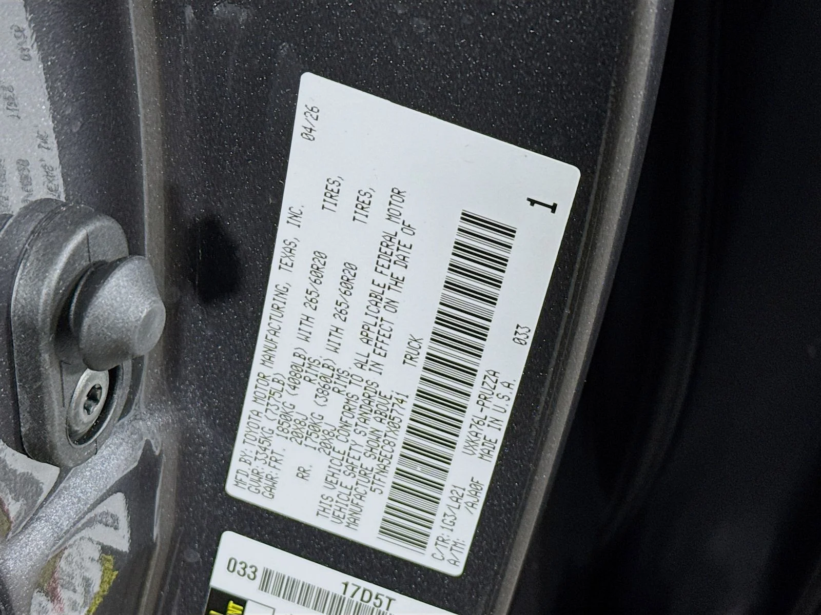 New 2026 Magnetic Gray Metallic Toyota  Platinum image 20