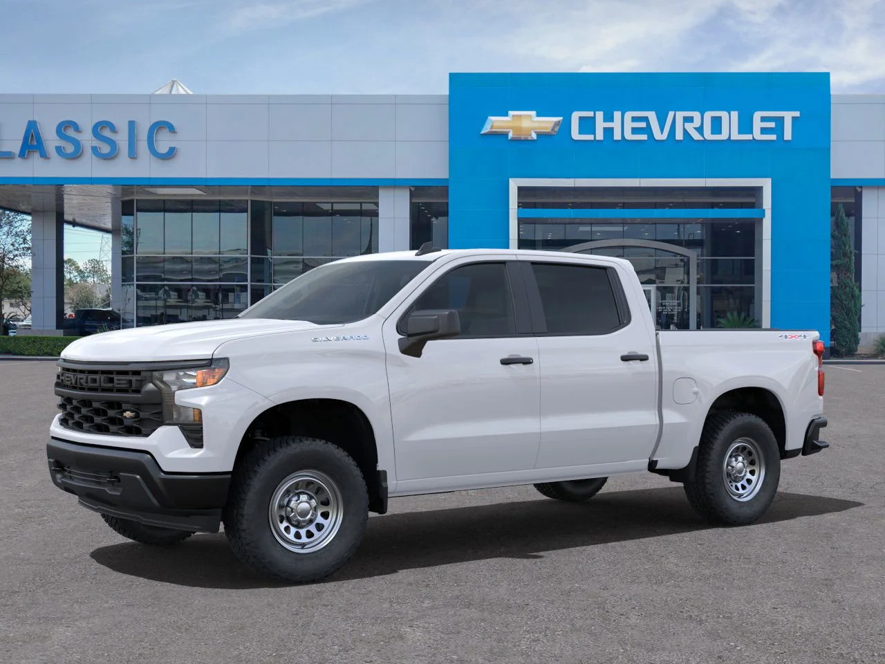 2025 Chevrolet Silverado 1500 WT White at Classic Elite Chevrolet Sugar Land