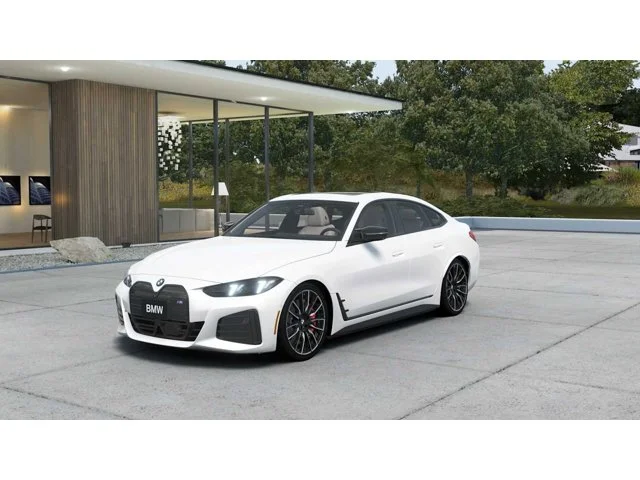 Mineral White Metallic 2026 BMW i4 M60 Gran Coupe AWD Sedan All-Wheel Drive