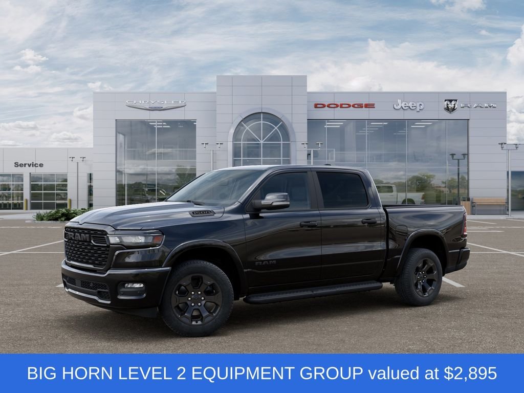 New 2026 Diamond Black Crystal Pearl-Coat Exterior Paint RAM Big Horn/Lone Star image 2