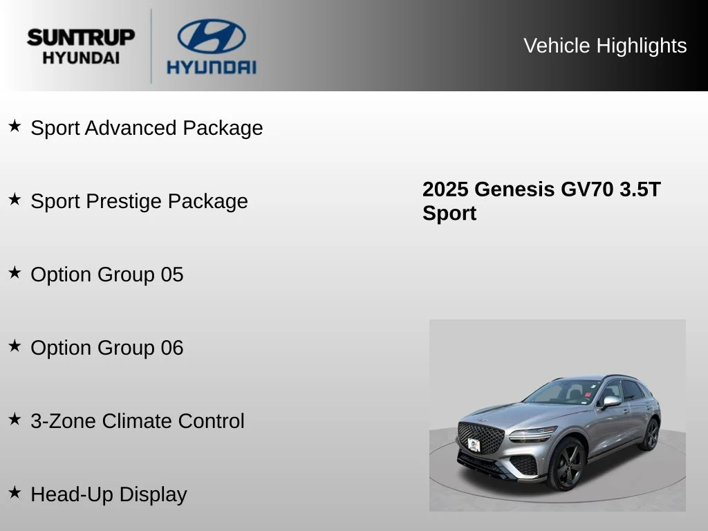 2025 GENESIS GV70 Sport - Photo 8