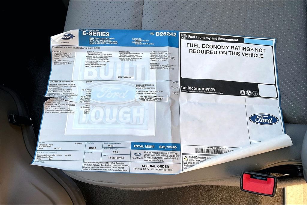 New 2024 Ford E-450SD Base