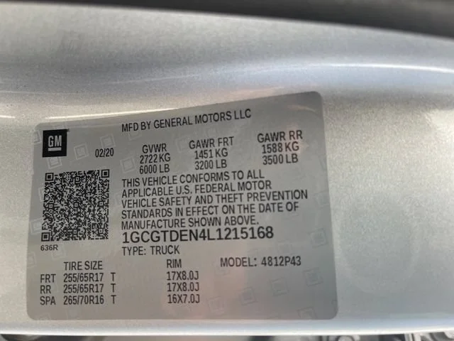 Used 2020 SILVER ICE METALLIC Chevrolet 4WD Z71 image 33