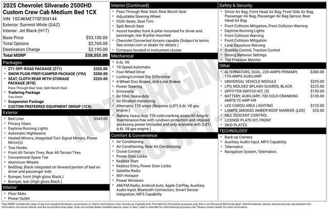 Used 2025 Summit White Chevrolet Custom image 25