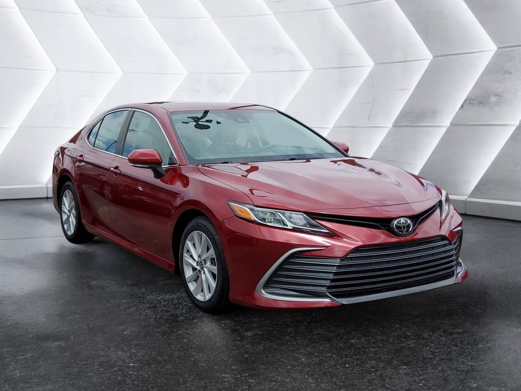 Used 2022 Red Toyota LE image 1