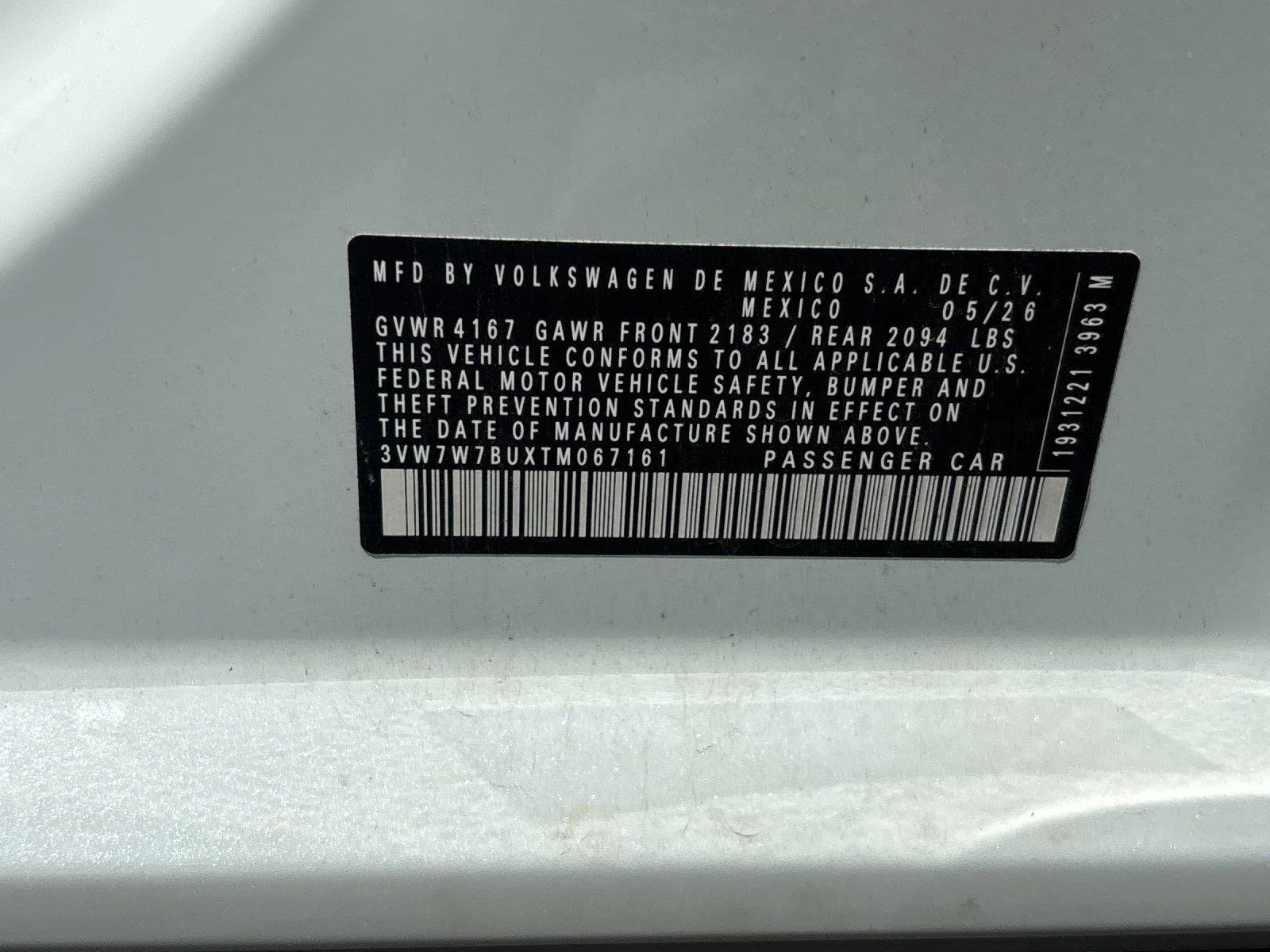 New 2026 Opal White Pearl Volkswagen SE image 12