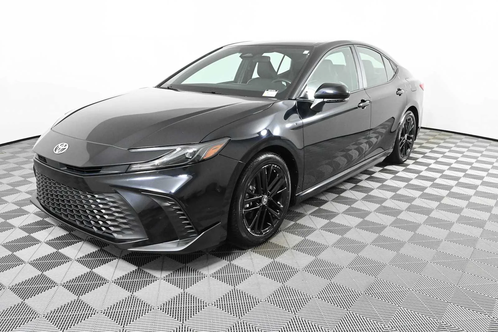 Used 2025 Midnight Black Metallic Toyota SE image 2