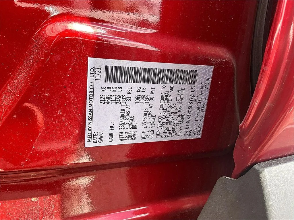 Used 2023 Red Nissan SV image 4
