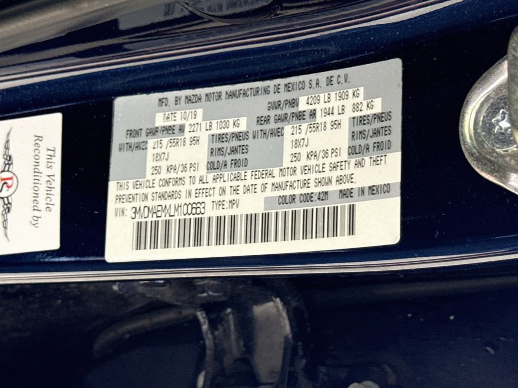 Used 2020 Deep Crystal Blue Mica Mazda Premium Package image 34