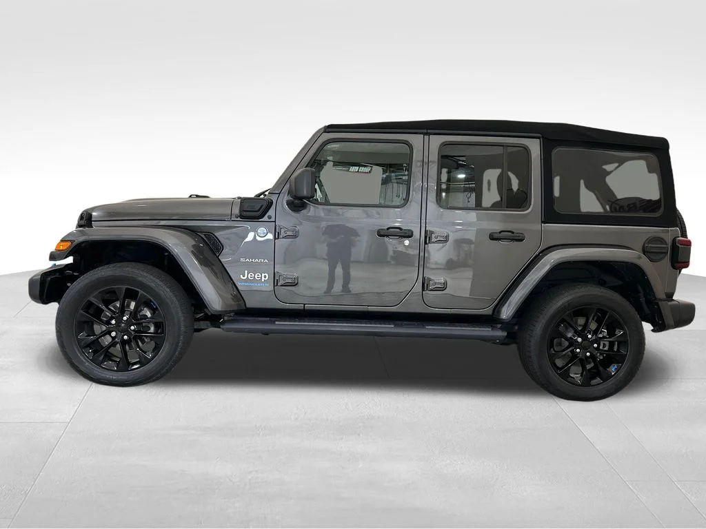 Used 2023 Gray Jeep Sahara 4xe image 2