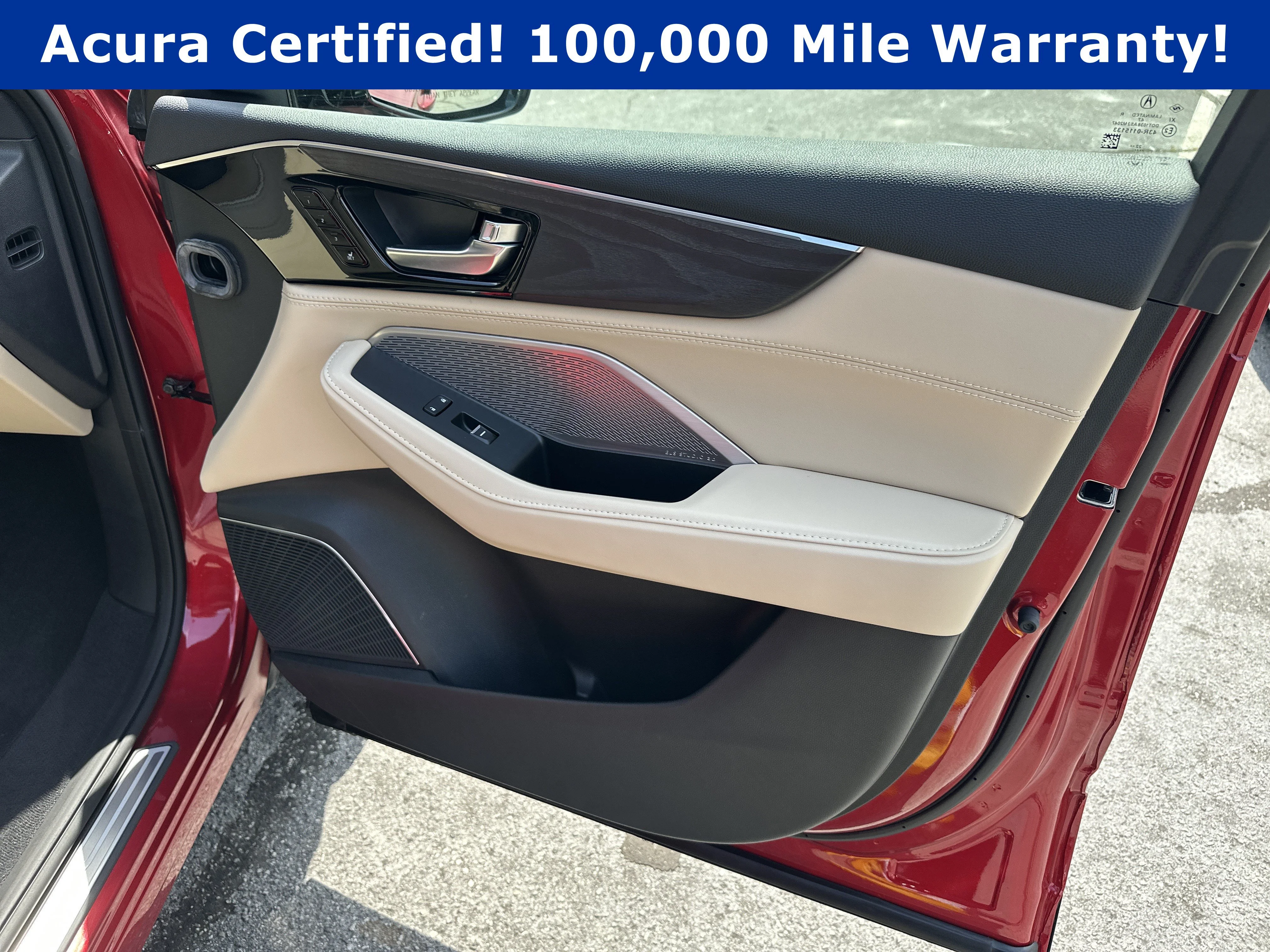 Certified Used 2023 Performance Red Pearl Acura SH-AWD ADVANCE image 15
