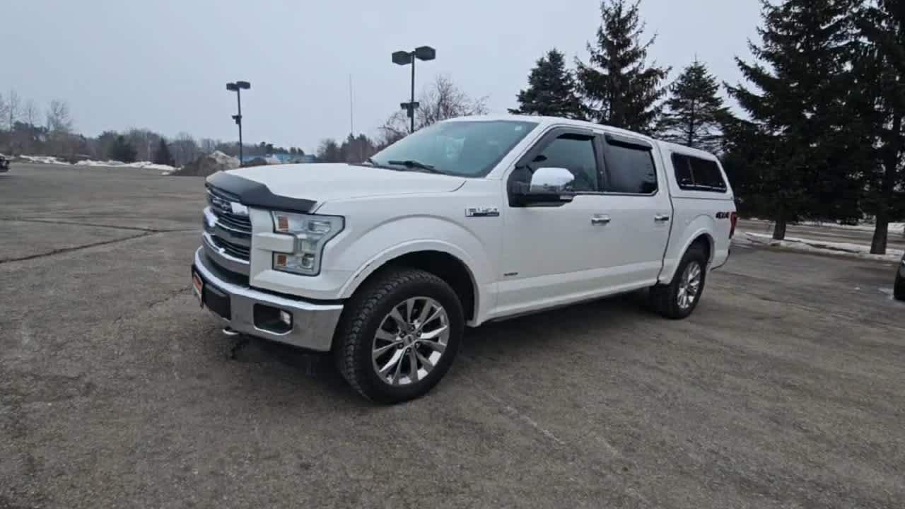 Used 2017 White Platinum Tri-Coat Metallic Ford Lariat image 5
