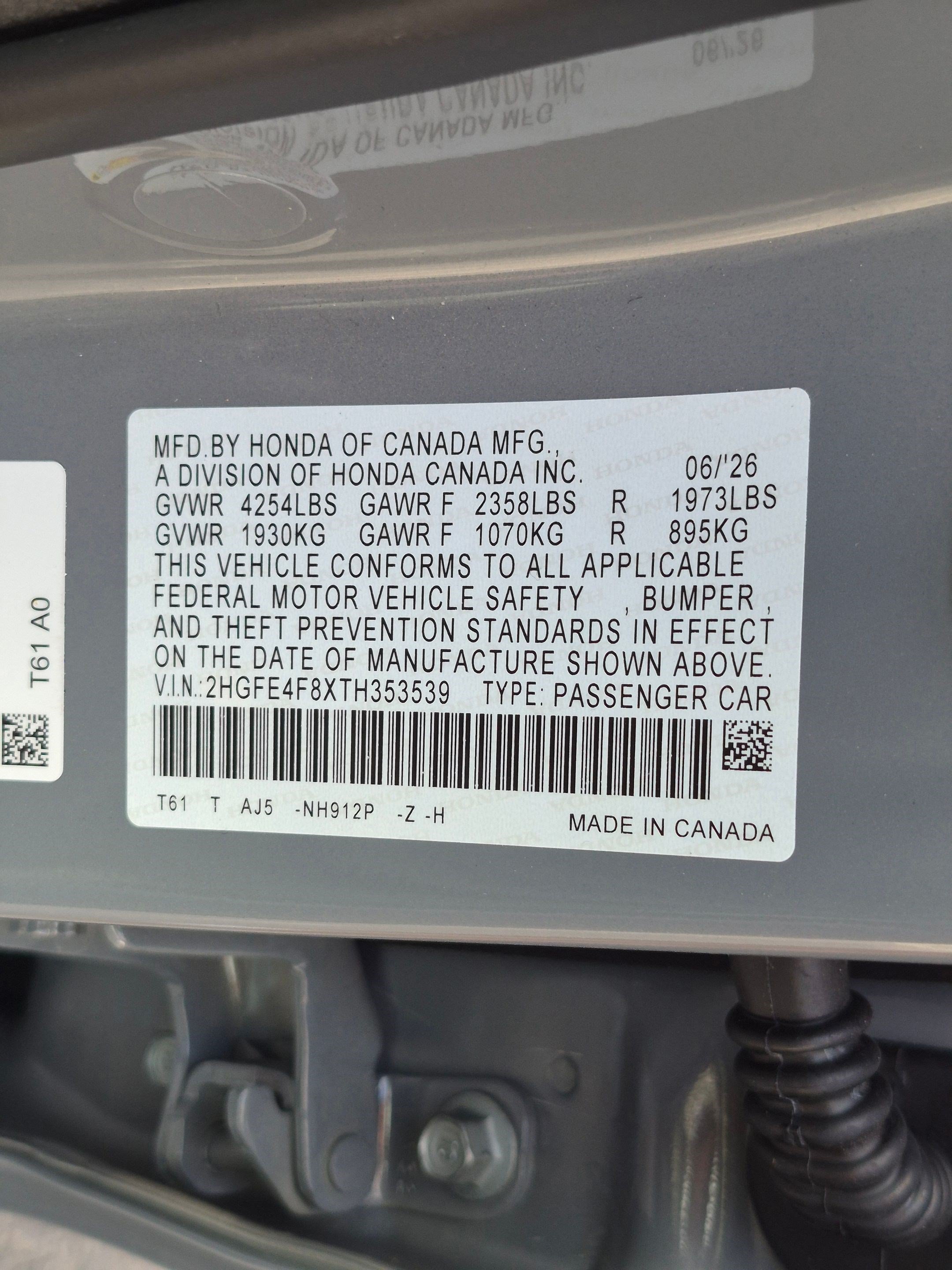 New 2026 Urban Gray Pearl Honda Sport Touring image 27