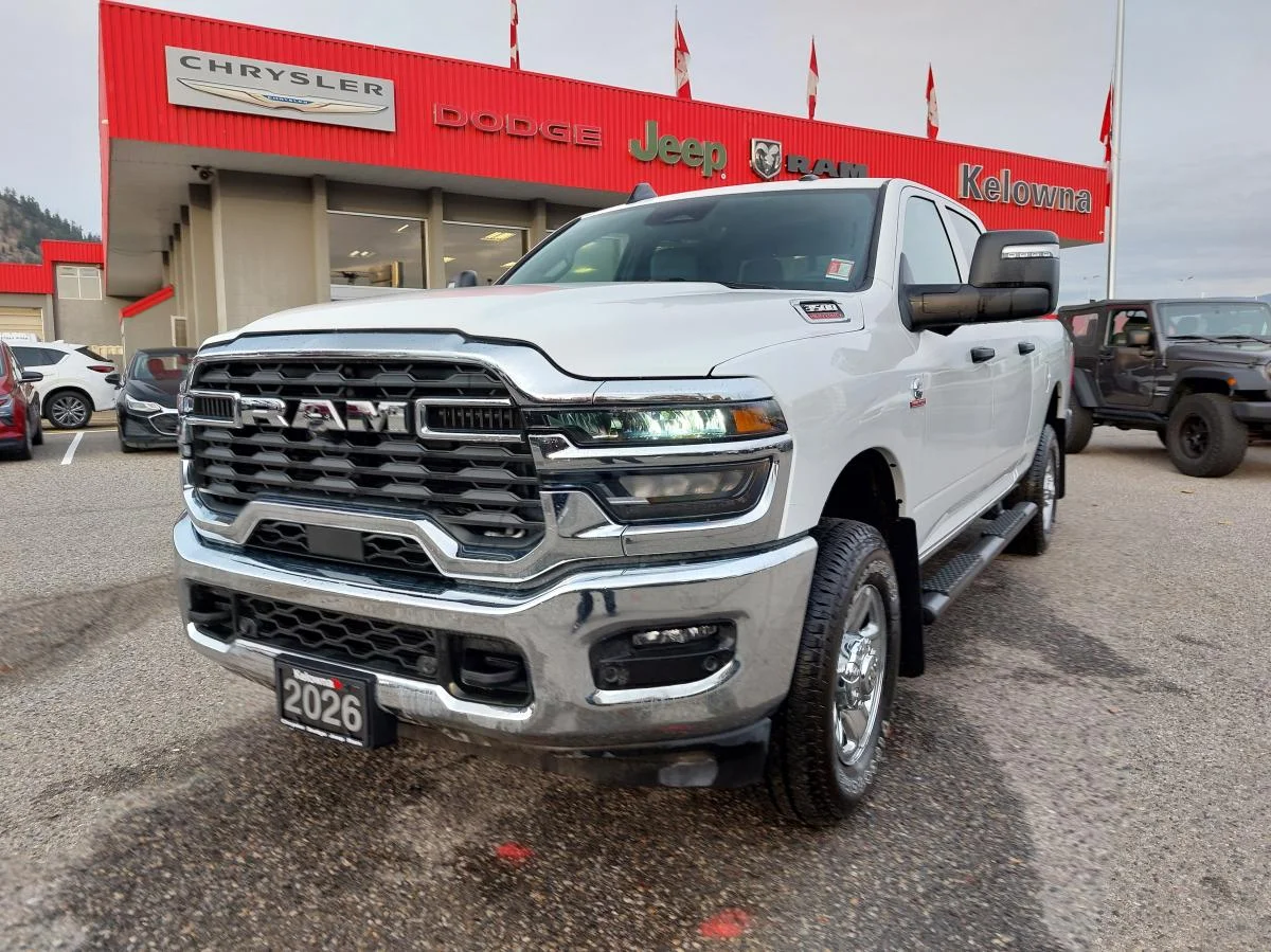 New 2026 White RAM Tradesman 4x4 Crew Cab 6
