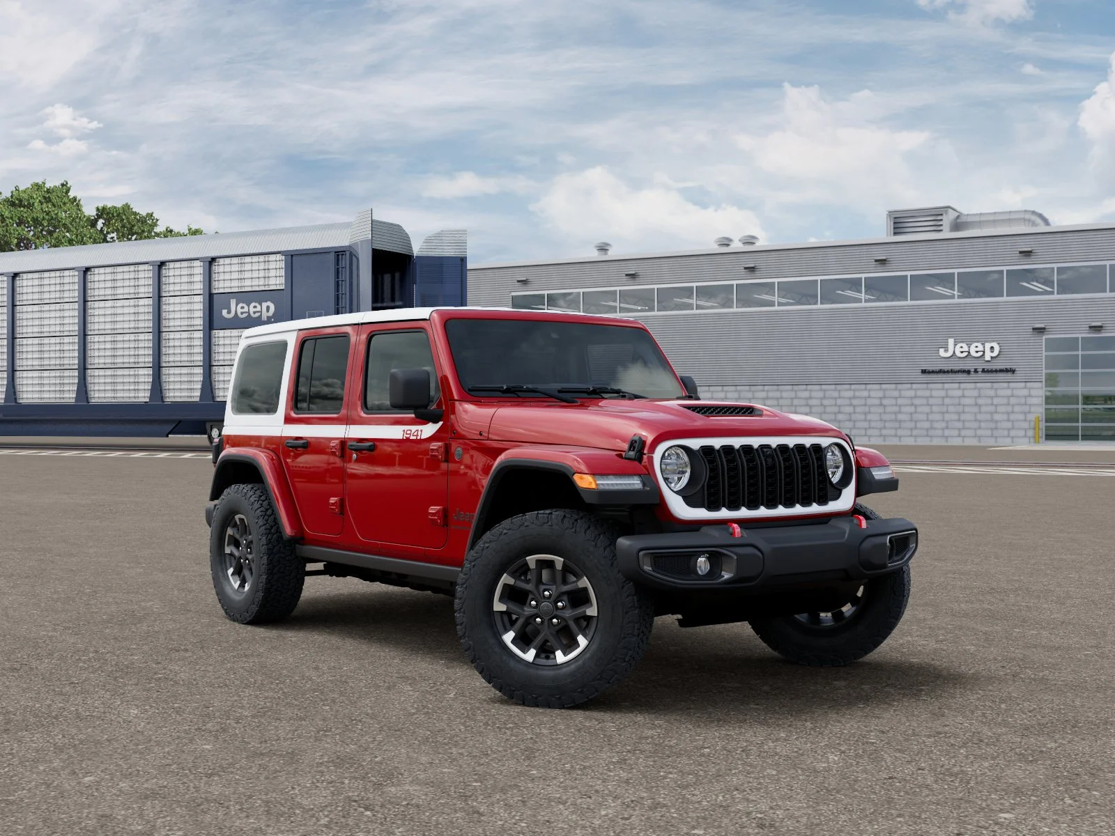 New 2026 Firecracker Red Clear-Coat Exterior Paint Jeep Rubicon image 3