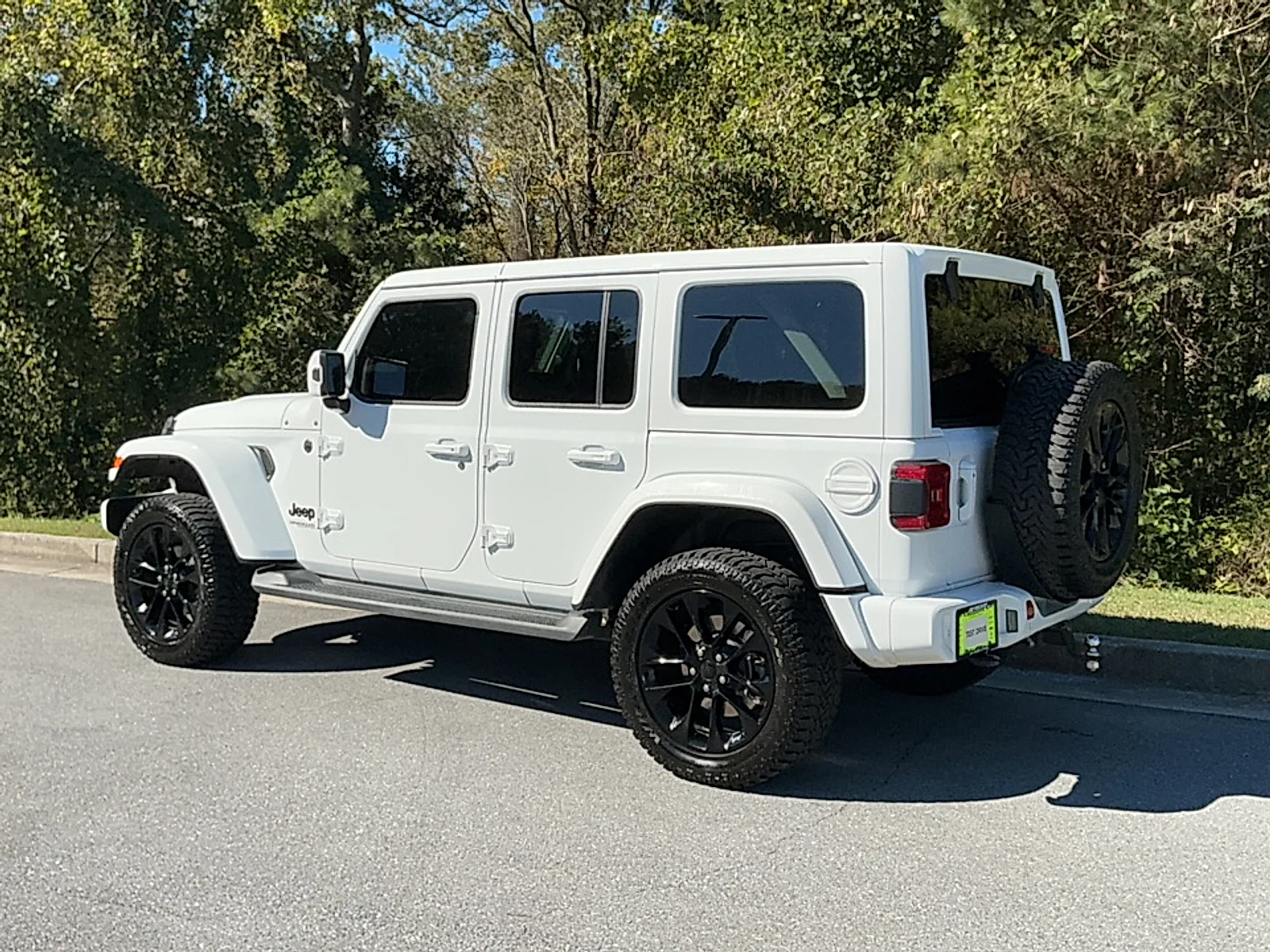 Used 2021 Bright White Clearcoat Jeep High Altitude 4x4 image 4