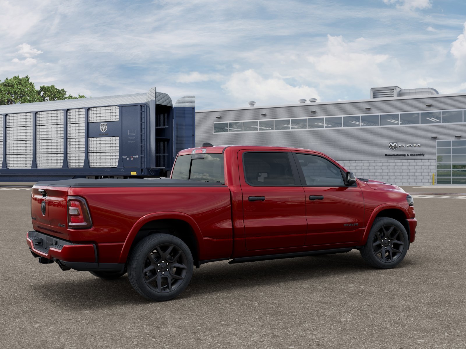New 2026 Molten Red Pearl-Coat Exterior Paint RAM Laramie image 2