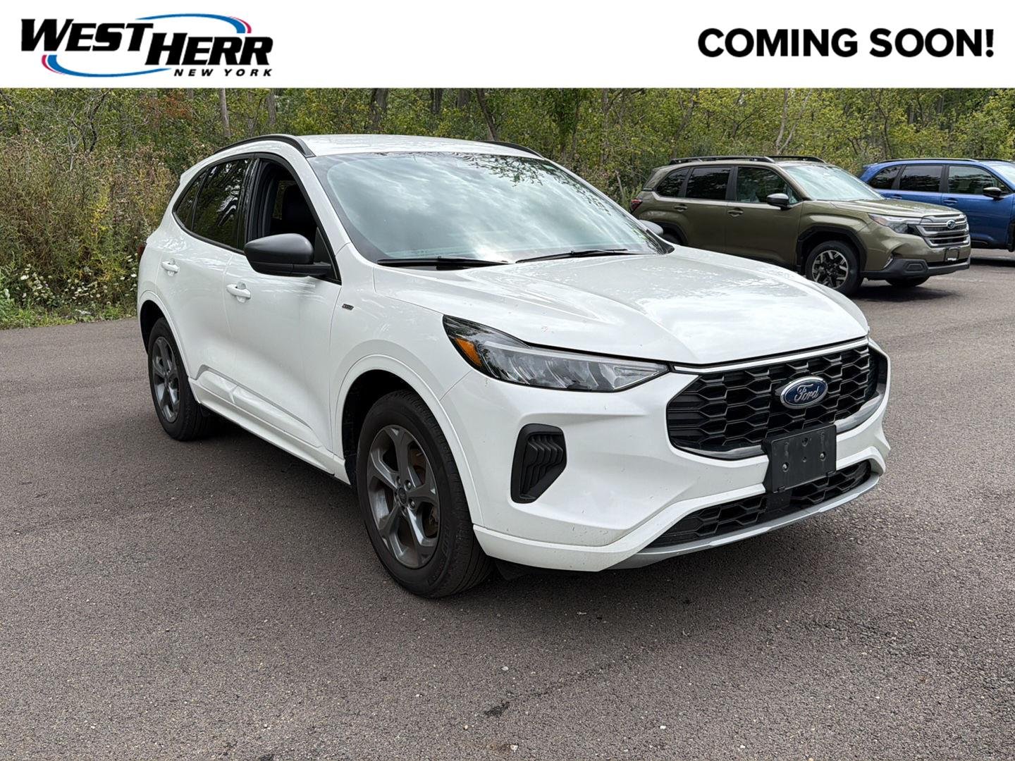 Used 2024 Star White Metallic Tri-Coat Ford ST-Line image 1