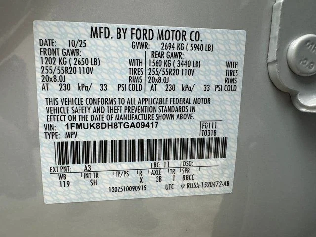 New 2026 Space White Metallic Ford Active image 31
