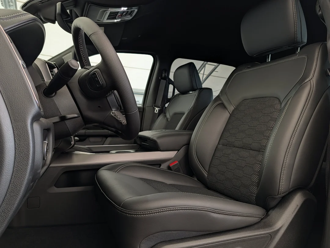 New 2026 Grey RAM Sport - - 3.0L Hurricane T-Turbo - Cloth/Vinyl Bucket Seats - Steel Standard Hood & More! image 15