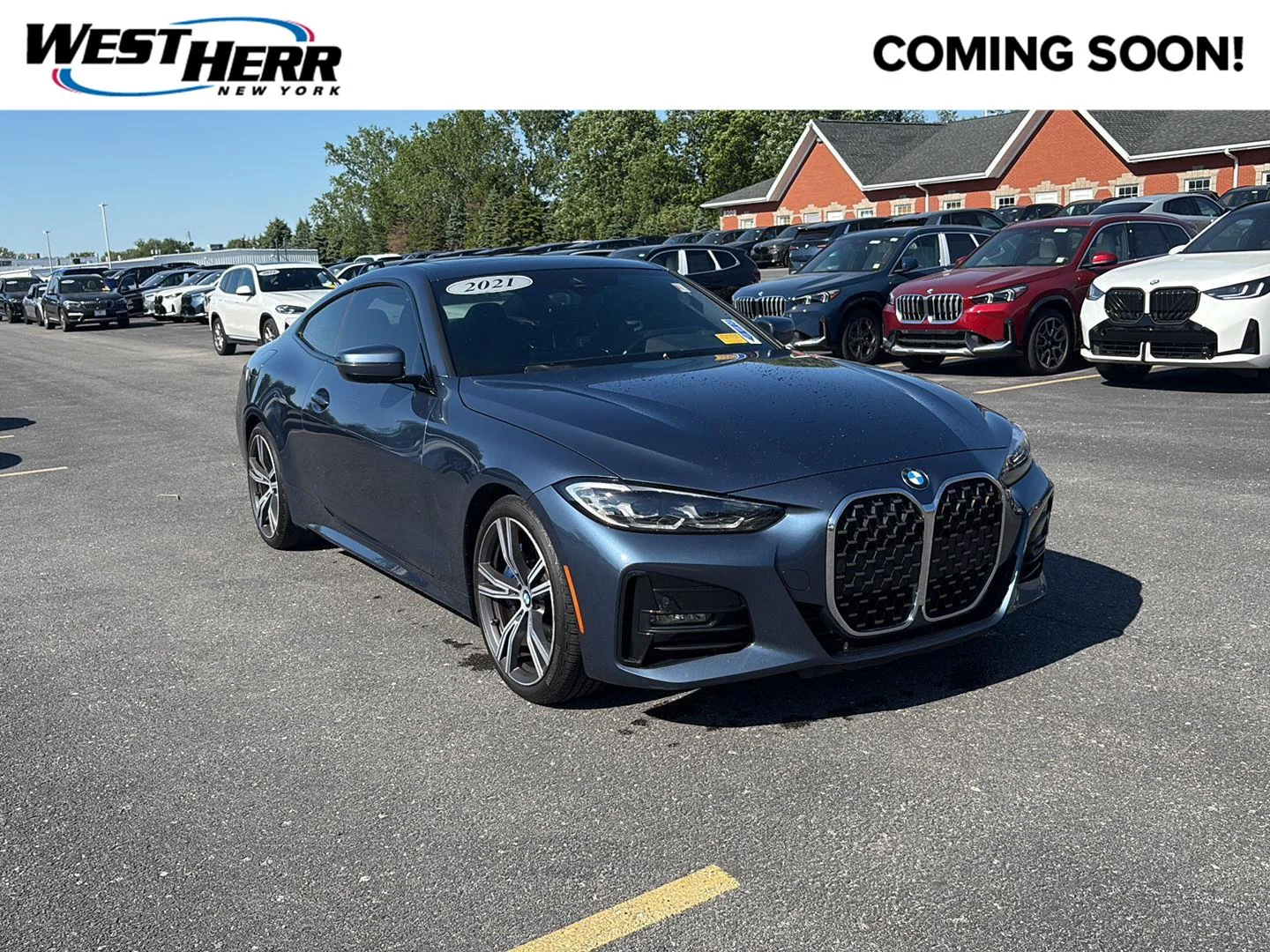 Used 2021 Arctic Race Blue Metallic BMW 430i xDrive image 1