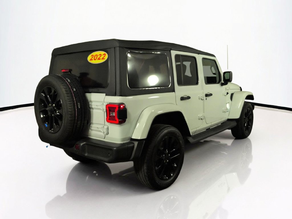 Used 2022 White Jeep Unlimited Sahara 4xe image 6
